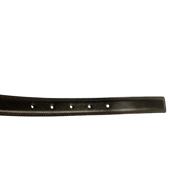 Ralph Lauren Dark Brown Leather Belt with Silver Buckle main image 7
